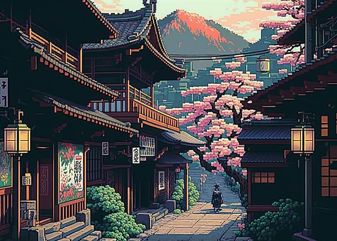Japan Pixel Art 08
