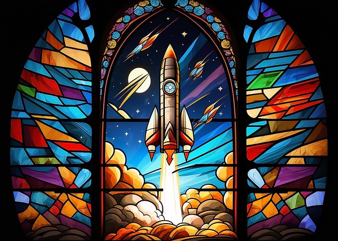 Stained Glass Rocket
