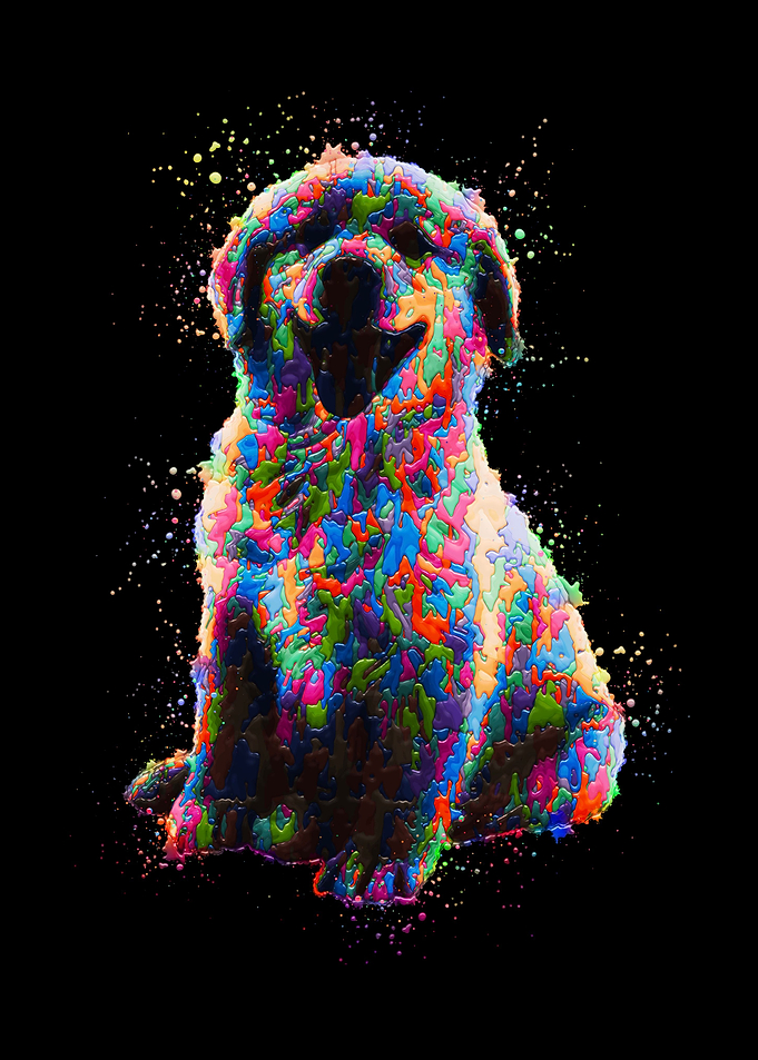 Dog Cute Painting