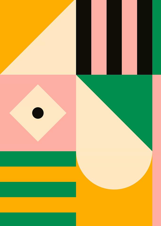 Vintage pattern poster