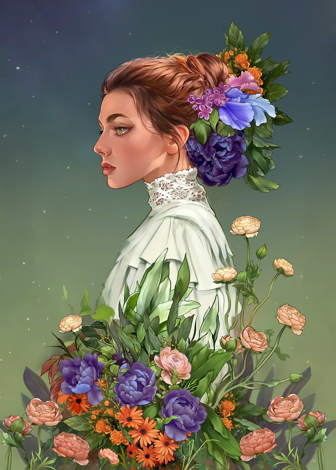 Edwardian girl Portrait