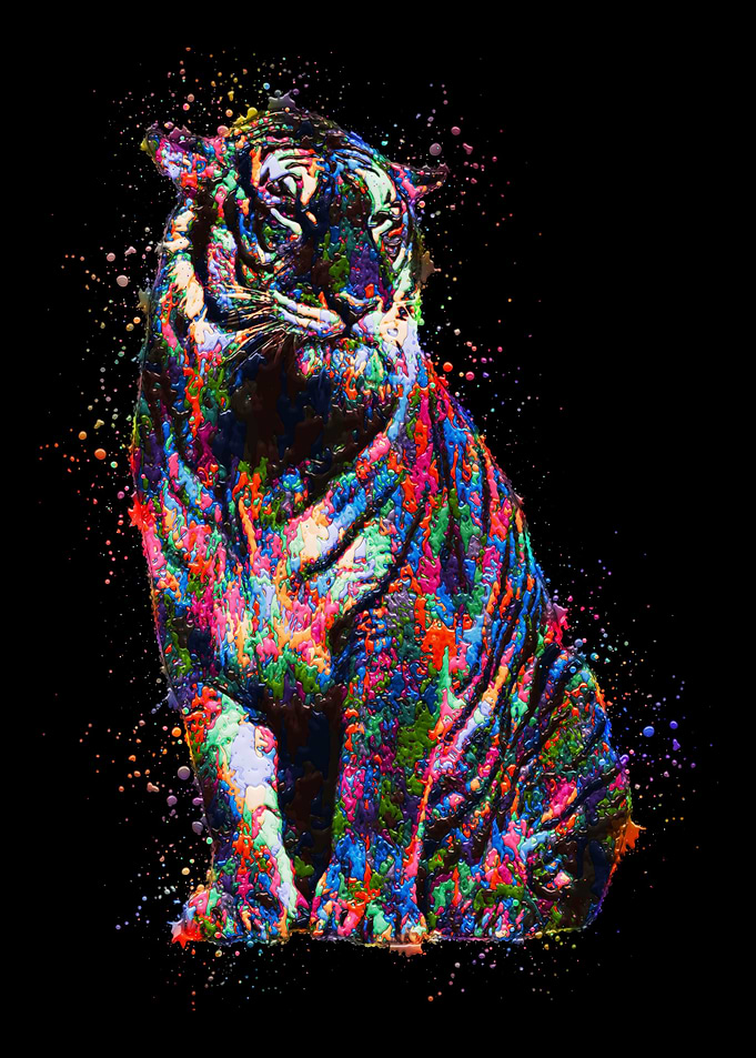 Tiger Look Painting