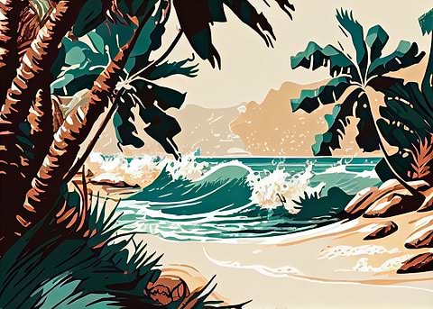 Ocean Breeze — metal poster wall art