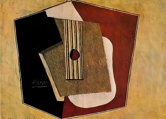 the guitar 1916 by Picasso
