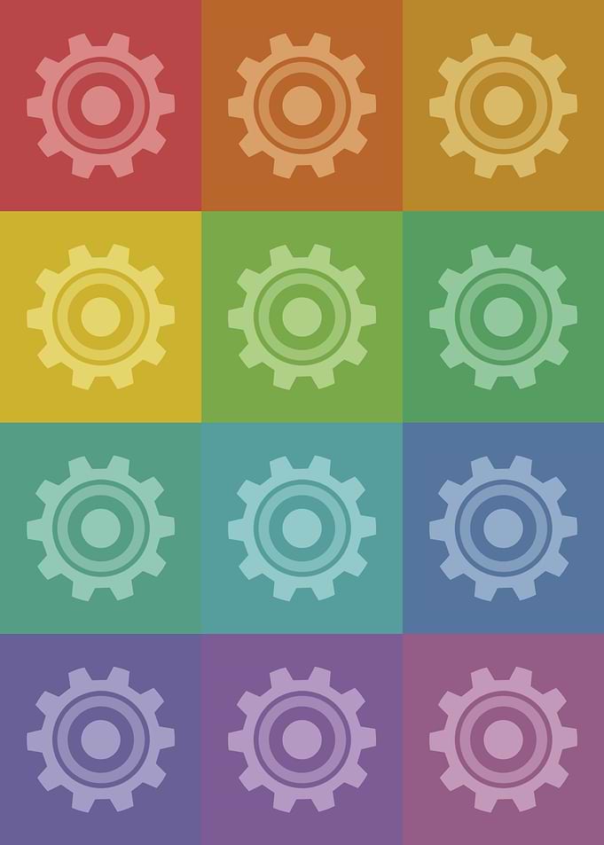 Engineer Gears Pop Art