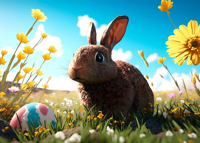 Bunny at Easter Time