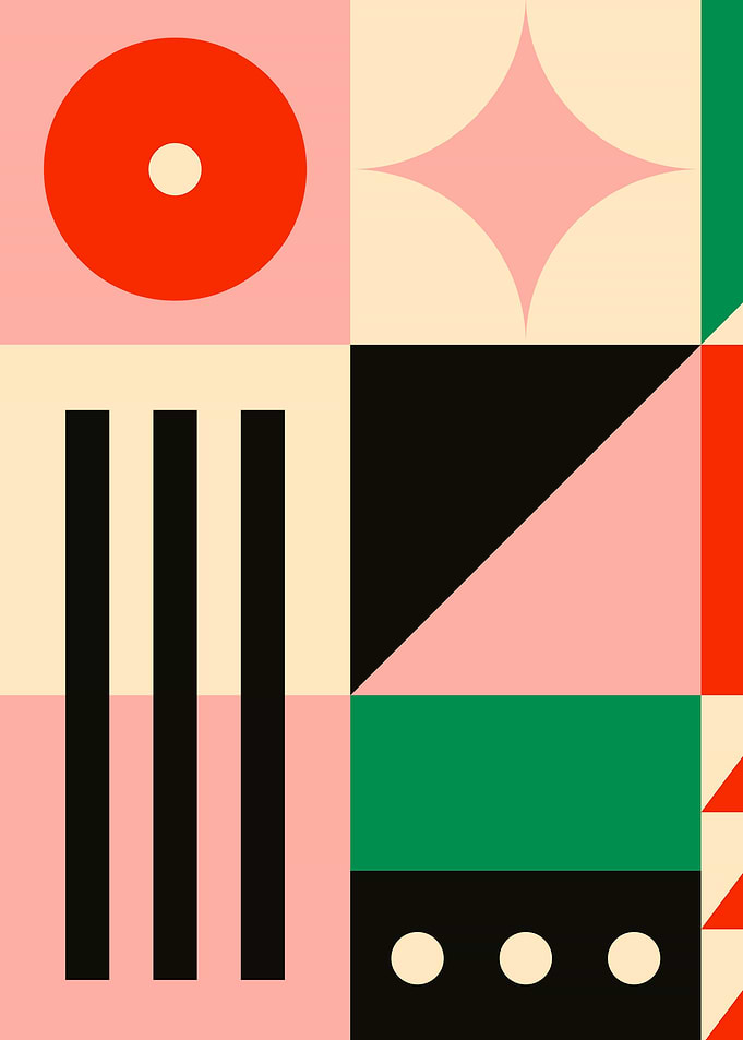 Vintage abstract poster