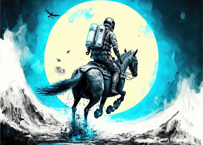 Space horse away
