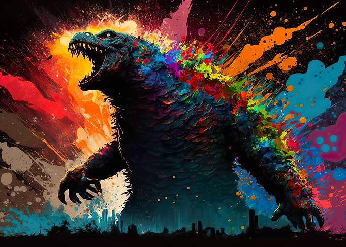 Vividly Painted Monster