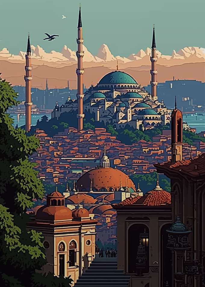Istanbul Pixel Art 03
