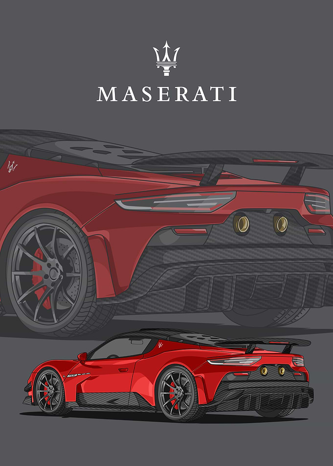 maserati mc 20 red