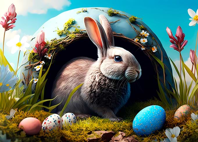Bunny on Easter