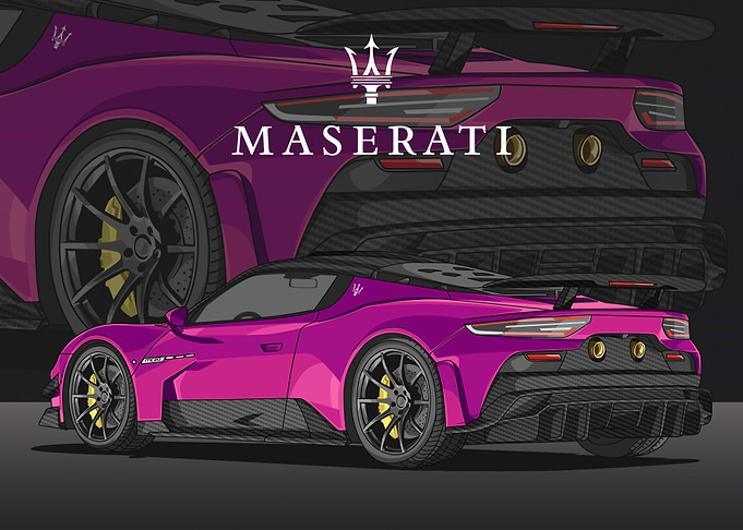 maserati mc 20 purple