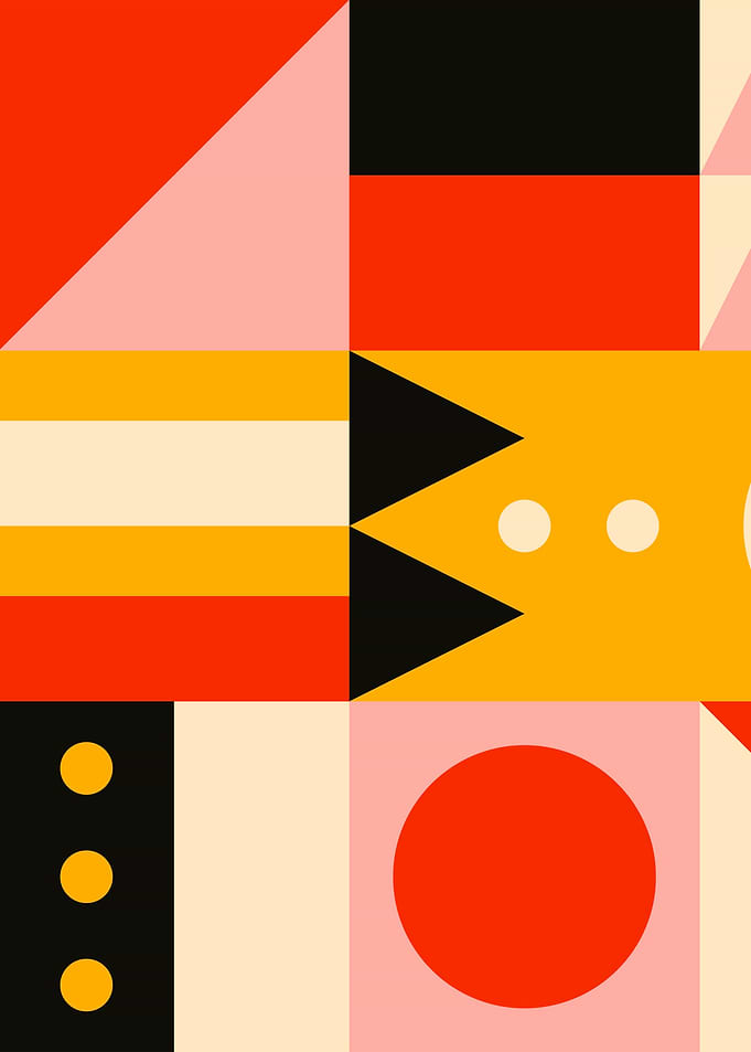 Vintage abstract poster