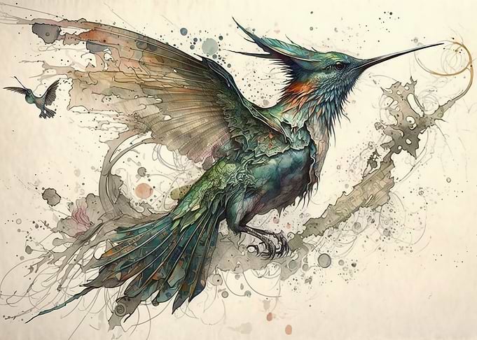 Bird Deity Art