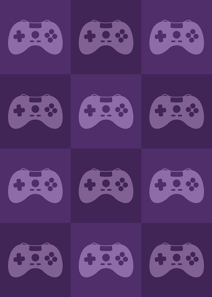 Gamer Controllers Purple