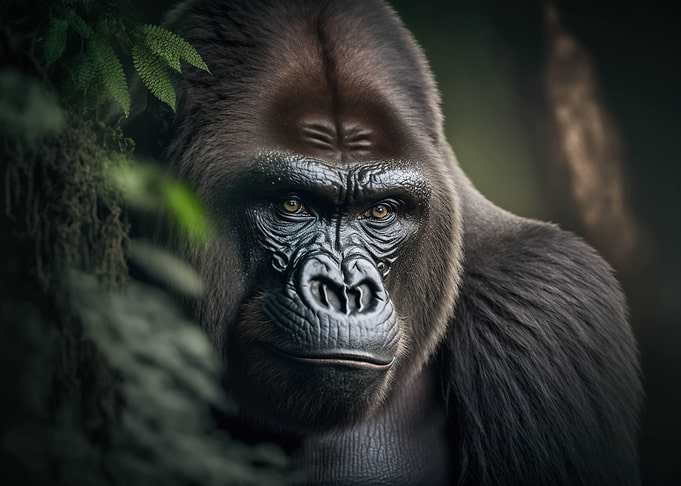 Gorilla Face in HD