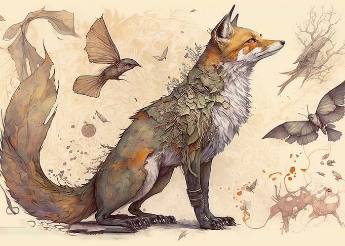Fox Deity Art