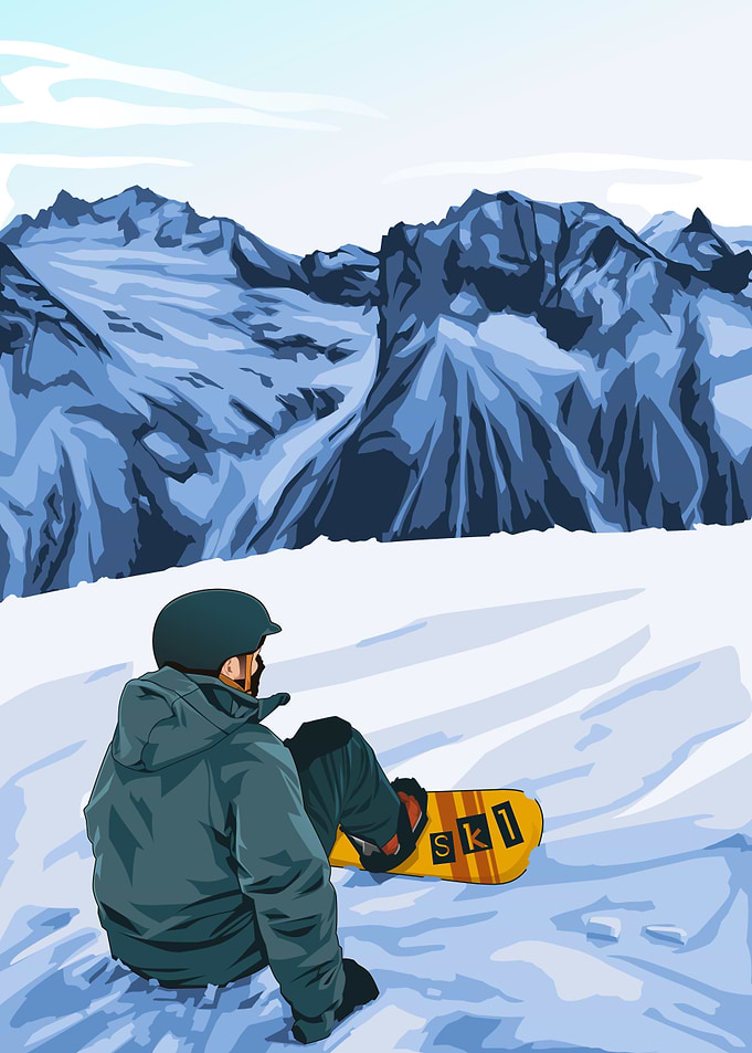 Skiier Poster