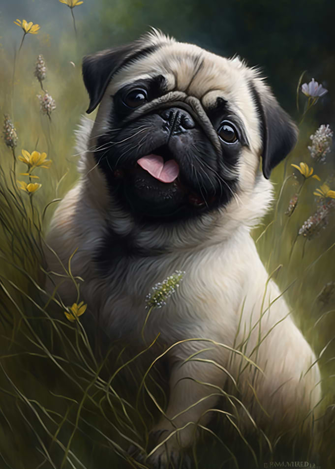 portrait of cute puppy