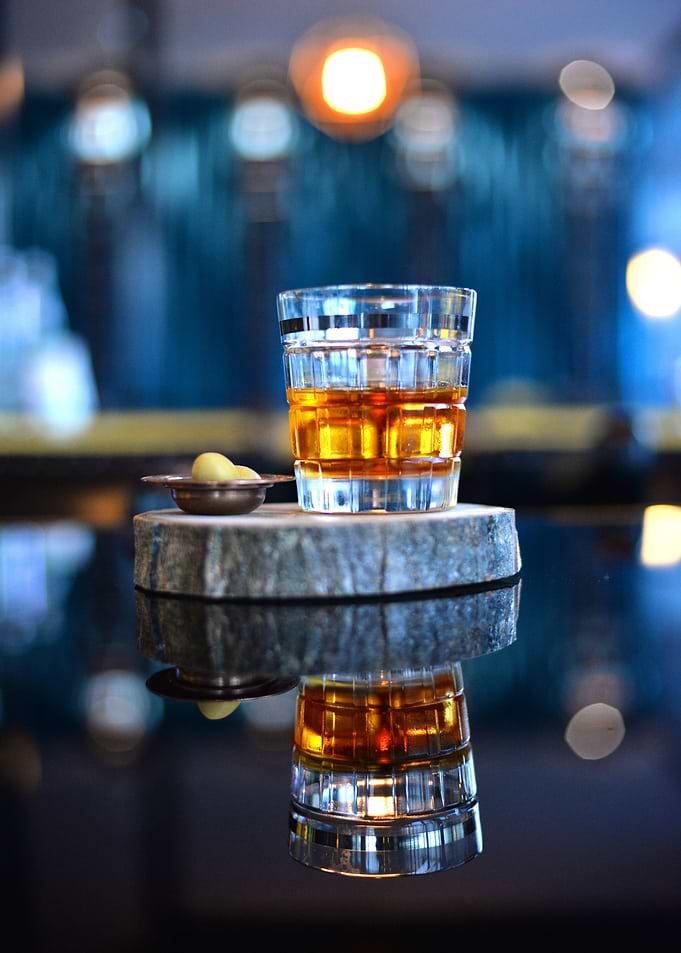 Whiskey and snacks