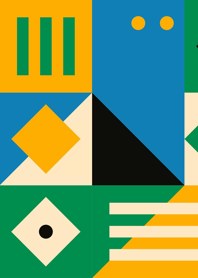 Vintage abstract poster