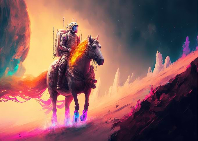 riding my space horse