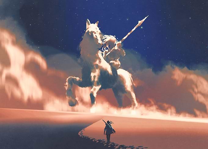 The giant horseman