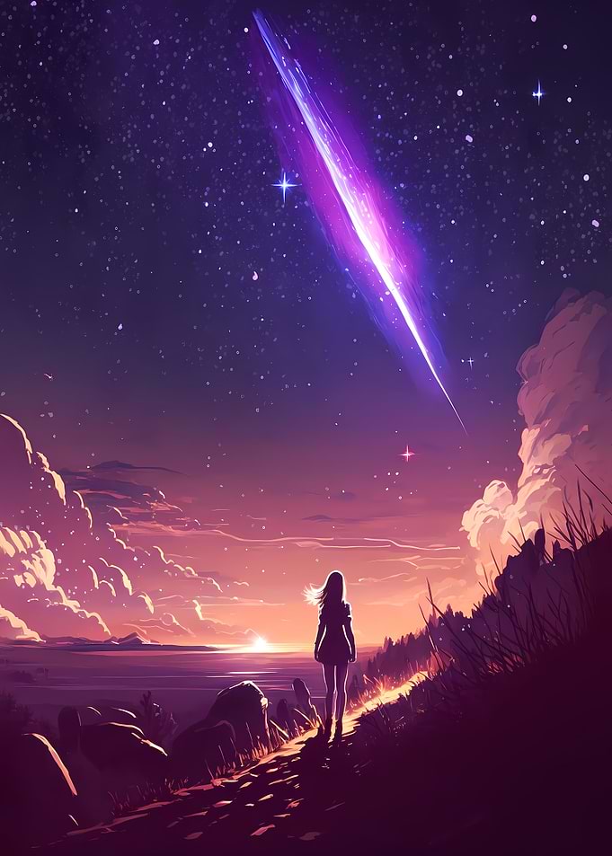 Anime Stargazer Landscape