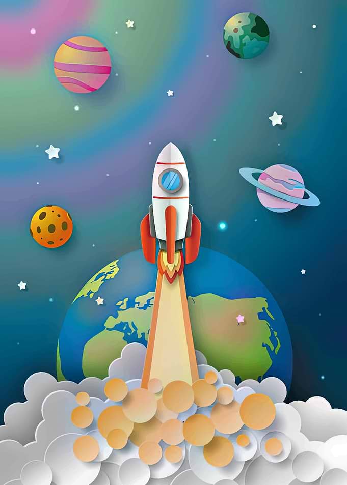 Space Paper art