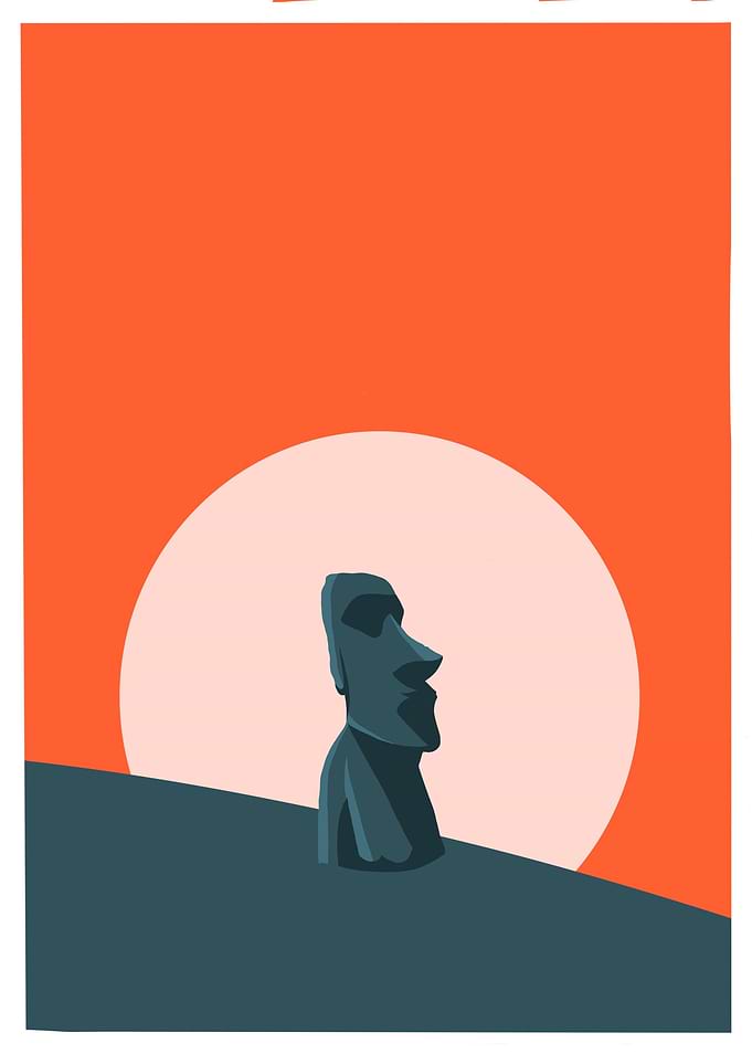 Moai statue