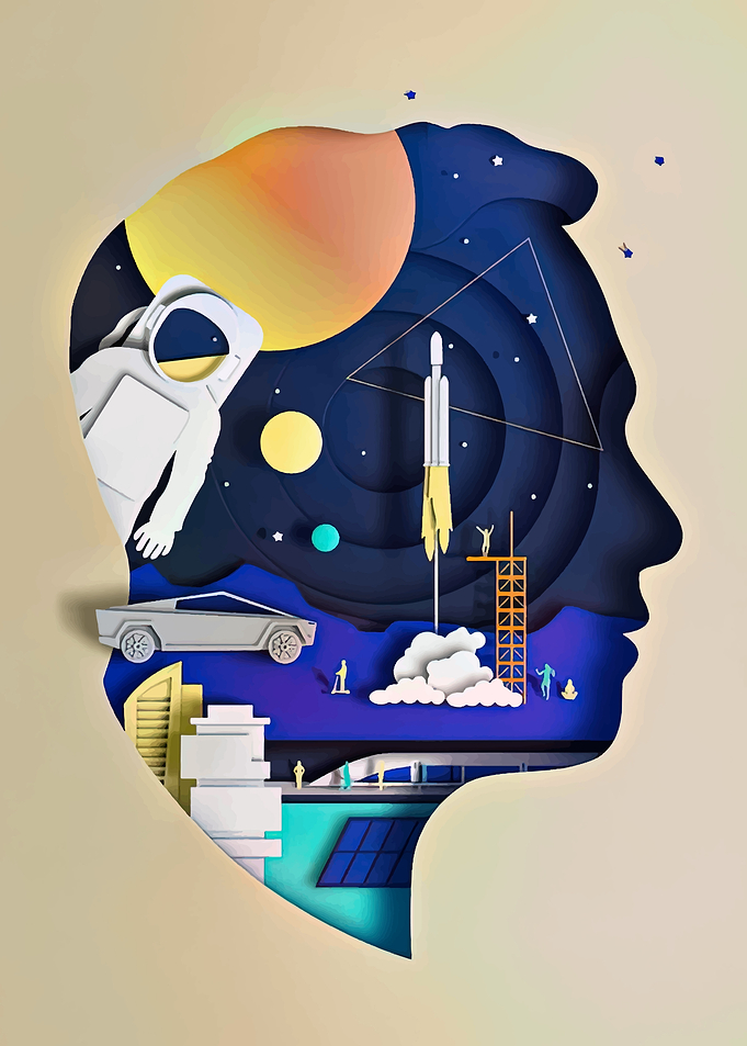 Paper Cut Illustration