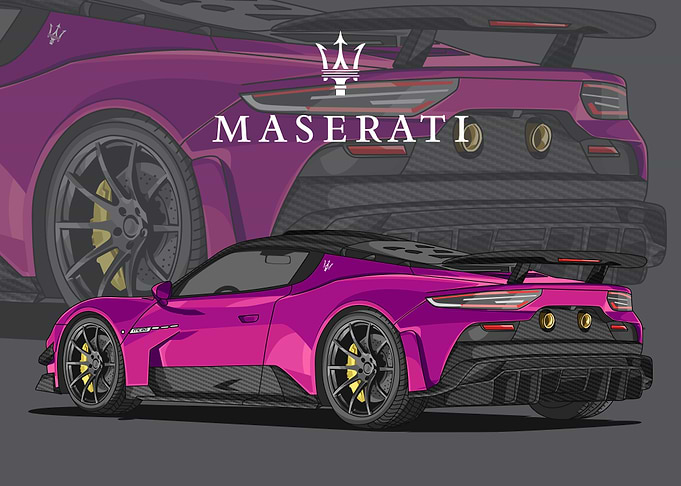 maserati mc20 purple
