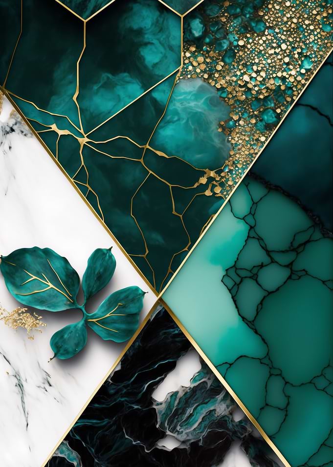 Abstract Geometric Floral