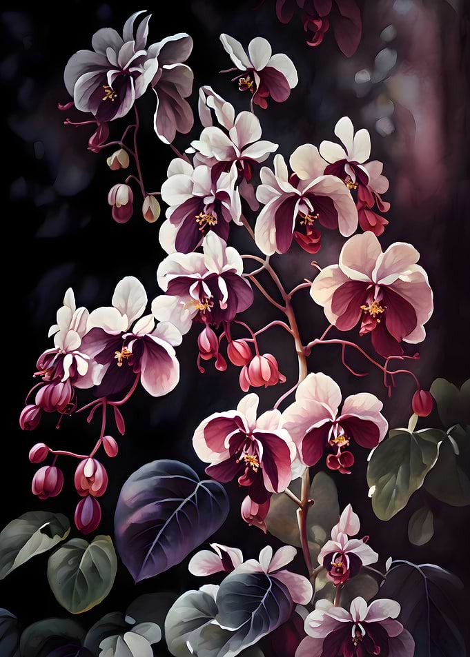 Orchid Flowers Floral Art