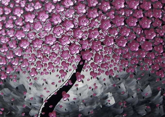 violet blossoms