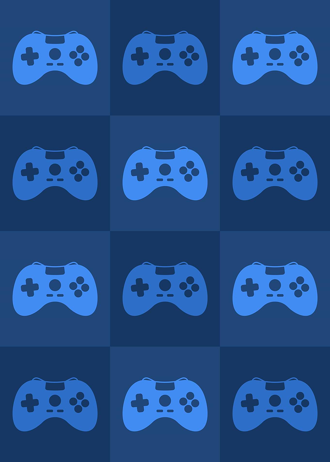 Gamer Controllers Blue