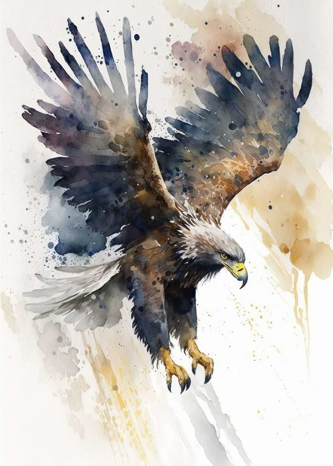Eagle Watercolor