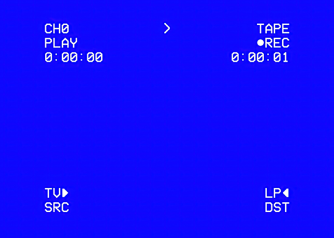 VHS deck tv tape blank cle