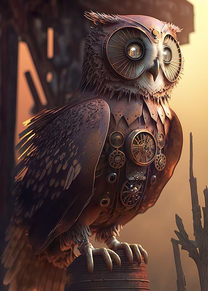 Steampunk Owl