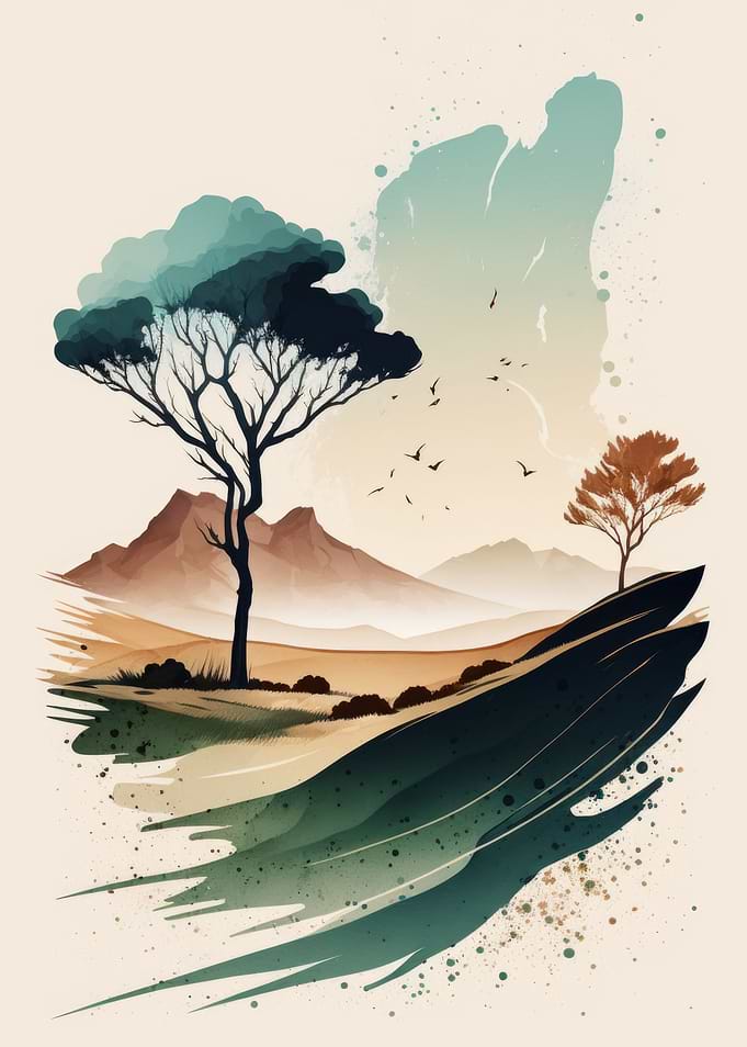 Watercolor Naturescape