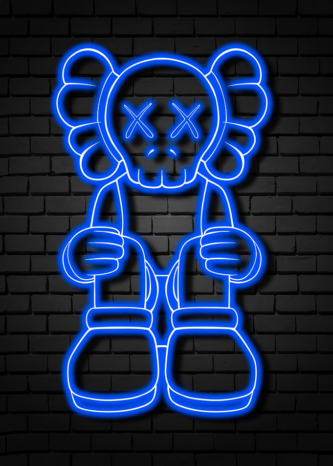 neon kaws