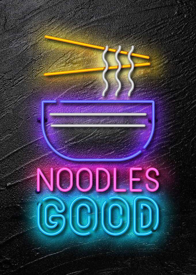 Noodles Neon food sign