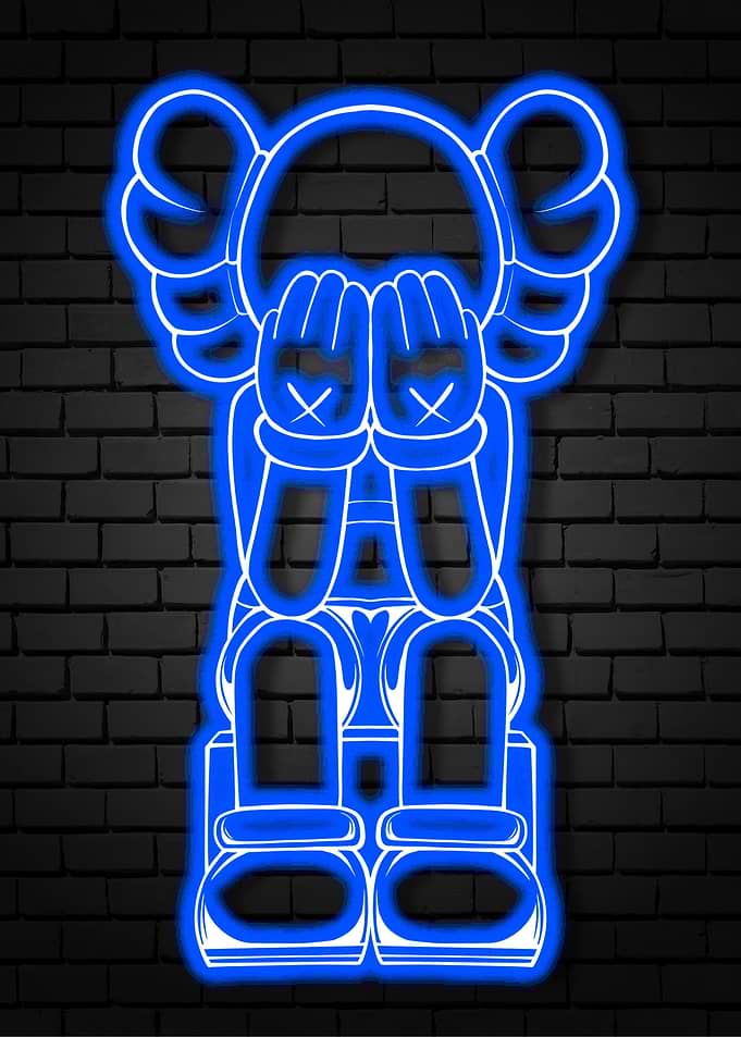 neon kaws