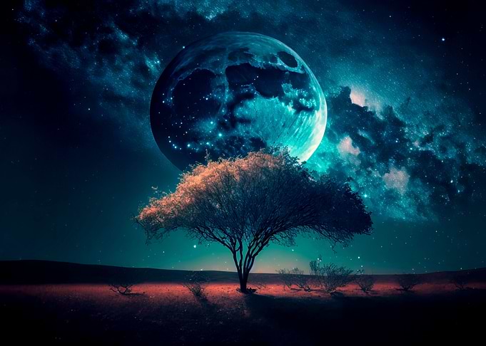 moon in the galaxy