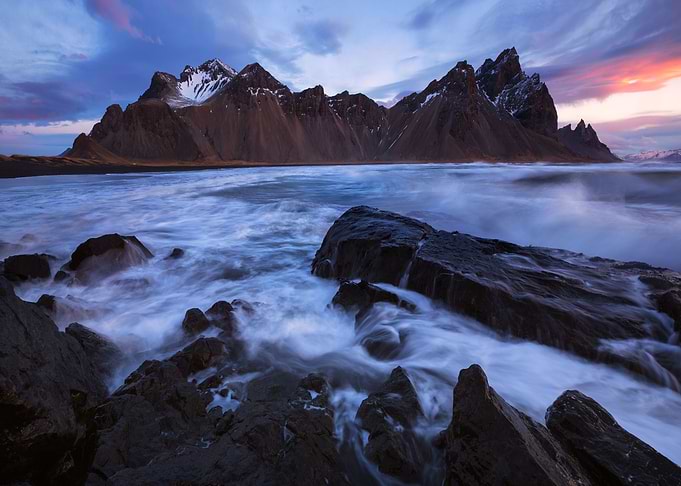 Dawn at Stokksnes