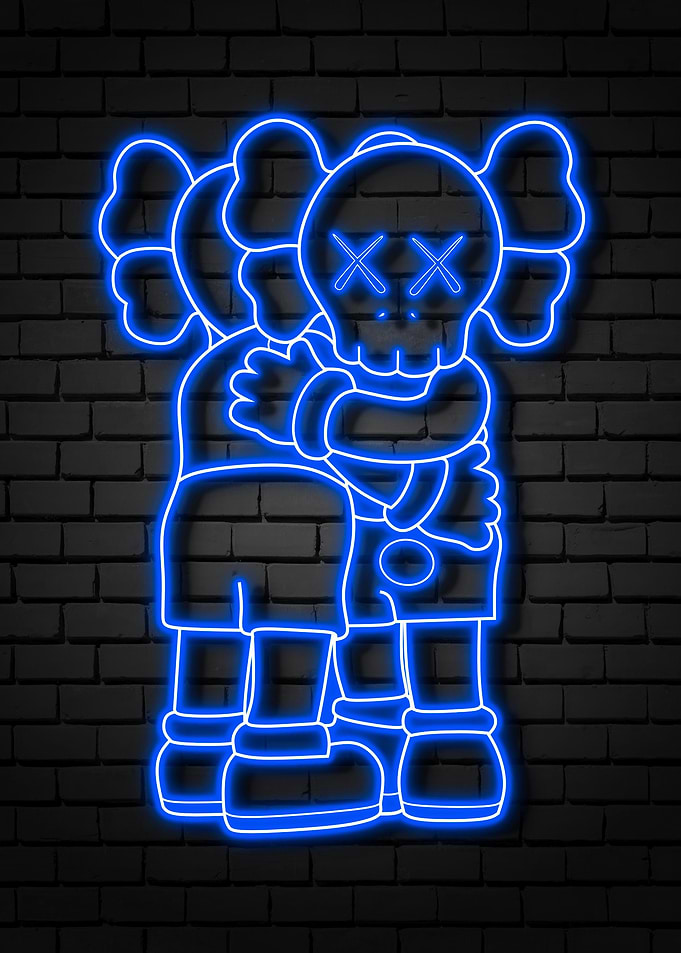 neon kaws