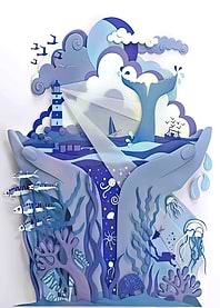 Paper Cut Illustration