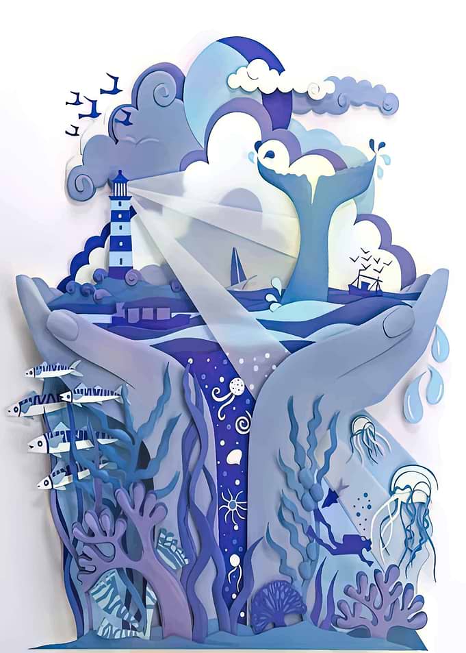Paper Cut Illustration