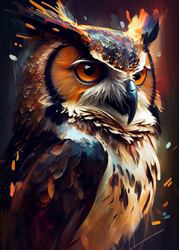 Owl Painting